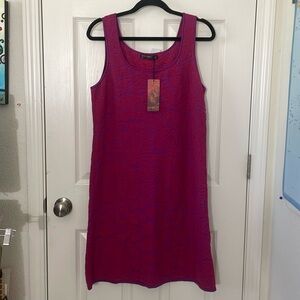 Peruvian Connection Papillon Sundress Floral Knit Dress Size Large New With Tag